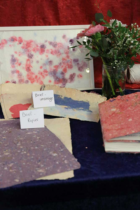 Papierschöpfen, Projektarbeiten Klasse 8a