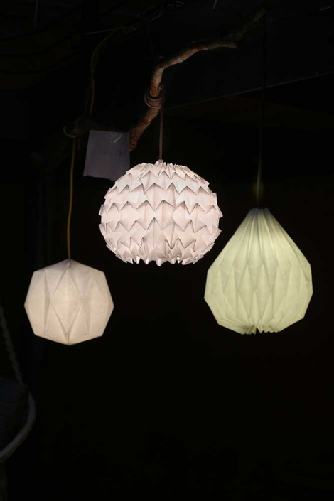 Origami-Lampen, Projektarbeiten Klasse 8a